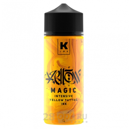 Краска для художественной татуировки КРАСКА Tattoo Ink, Yellow Magic intensive, 120 мл