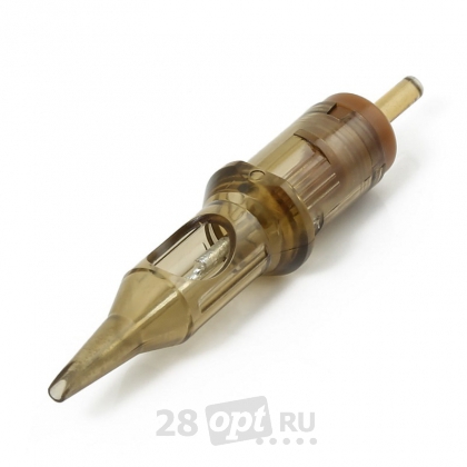 Картриджи для художественной татуировки KWADRON 14RSMT 0,35 мм со средней заточкой, Round Shader 14, коробка 20 шт.